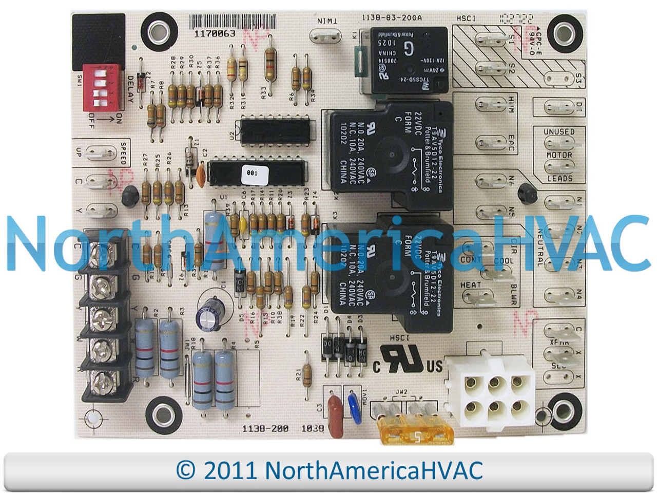 OEM ICP Heil Tempstar Fan Control Board Replaces 1009838